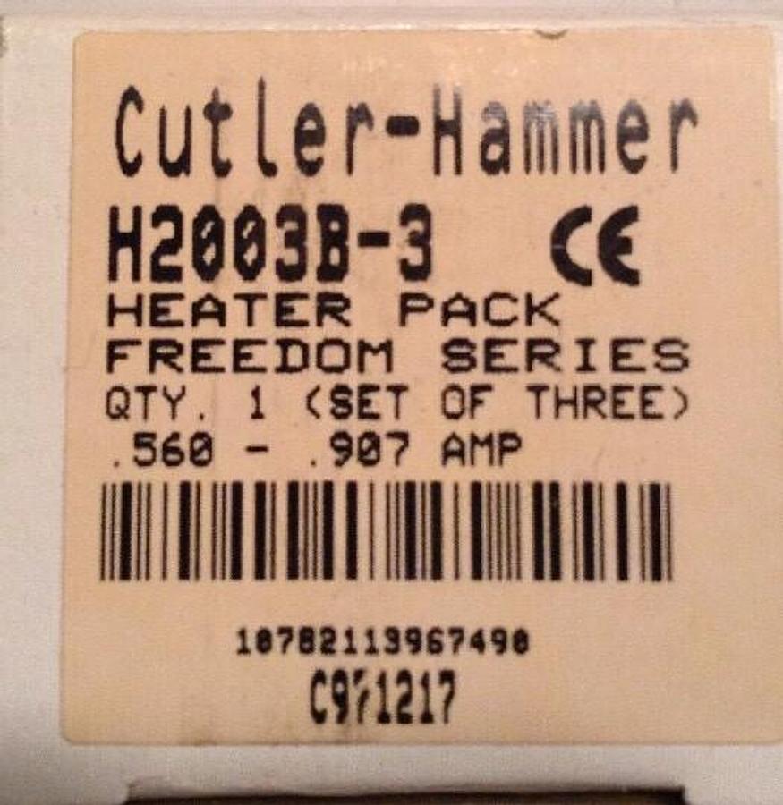 Cutler-Hammer,H2003B,Heater Pack LOT OF 3