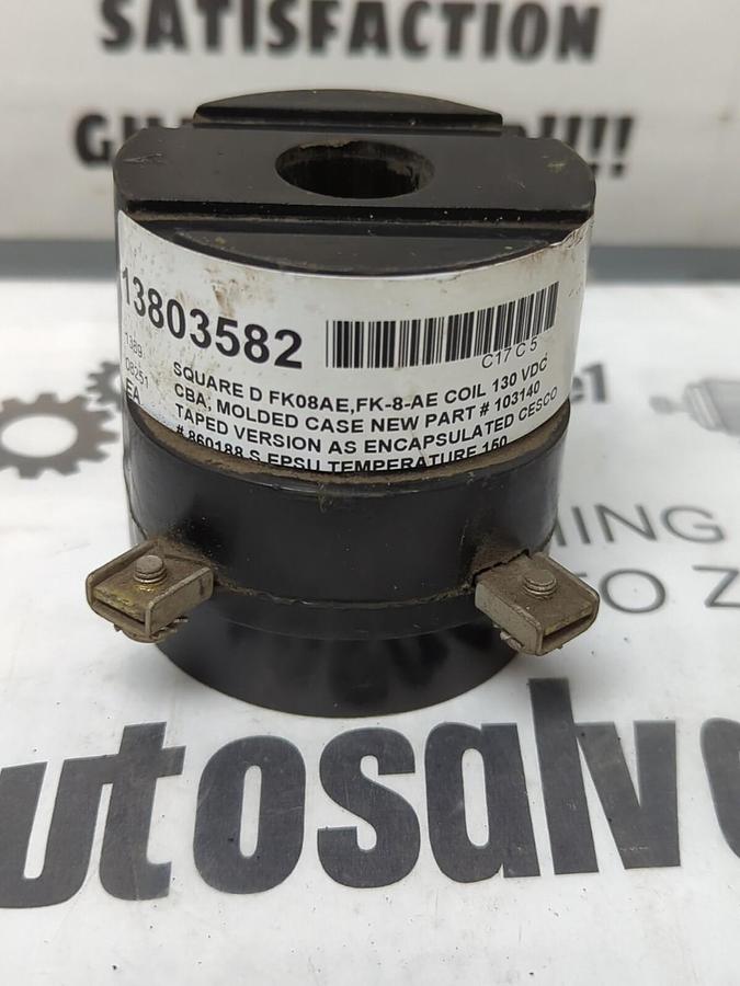 SQUARE D,FK-8-AE,ELECTRIC COIL 130V DC NOS