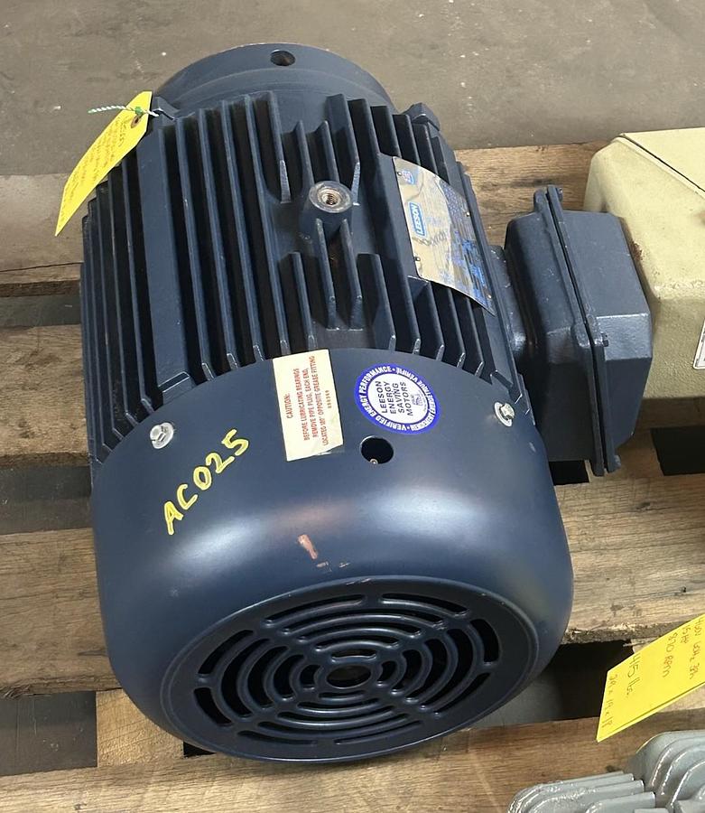 Used LEESON,151350.60,MOTOR 15HP 208-230/460V 1750RPM 3PH 254TC FRAME