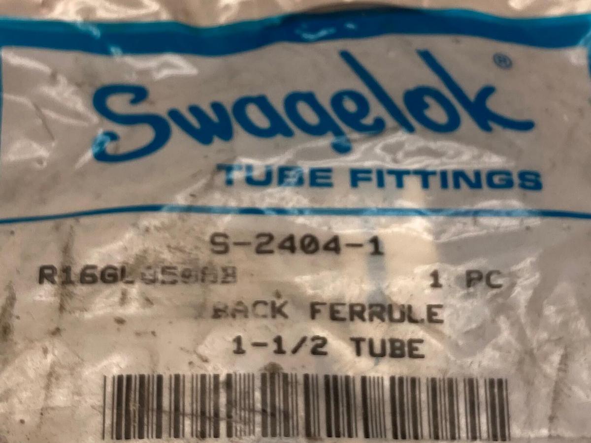 Used Swagelok,S-2404-1,Back Ferrule 1-1/2 Tube