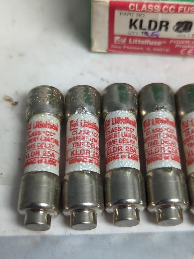 LITTELFUSE,KLDR25,FAST ACTING 25 AMP FUSES BOX OF 5 NOS