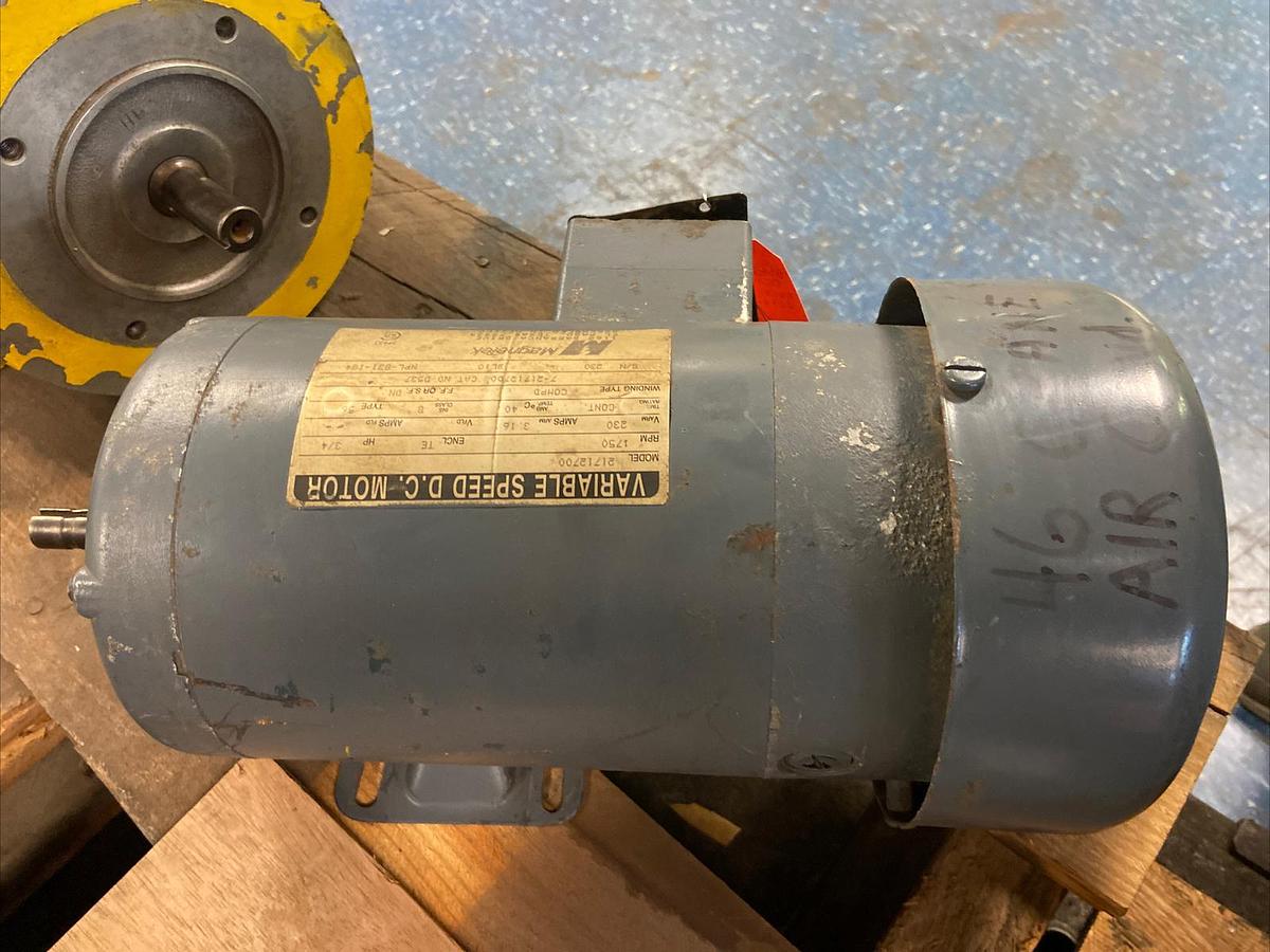 Used Magnetek,D537,3/4Hp Variable Speed DC Motor 1750RPM 230VDC