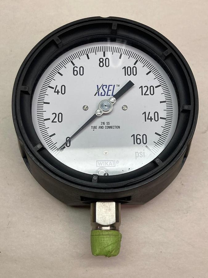 Wika,316 SS,Pressure Gauge 0-160 psi 23x.34 4.5