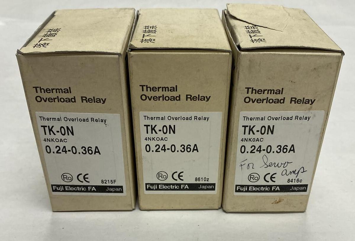 Used Fuji,4NKOAC TK-ON,Overload Relay .24-.36A Lot of 3 NOS in Box