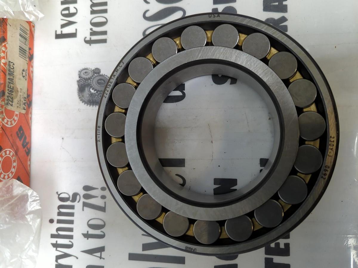 FAG,22216E1A.M.C3,SPHERICAL ROLLER BEARING 80MM BORE NOS