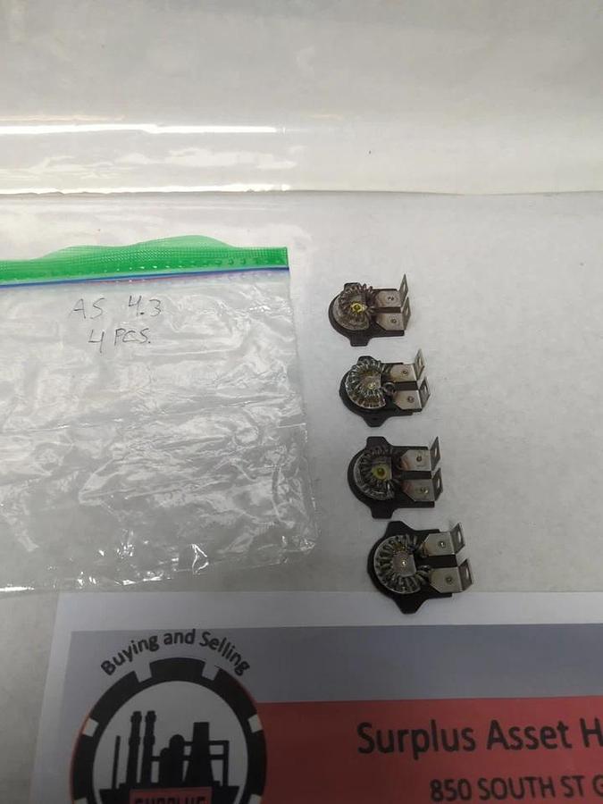 Used WESTINGHOUSE,AS-4.3,OVERLOAD THERMAL HEATER RELAY LOT OF 4 MISSING SCREWS USED
