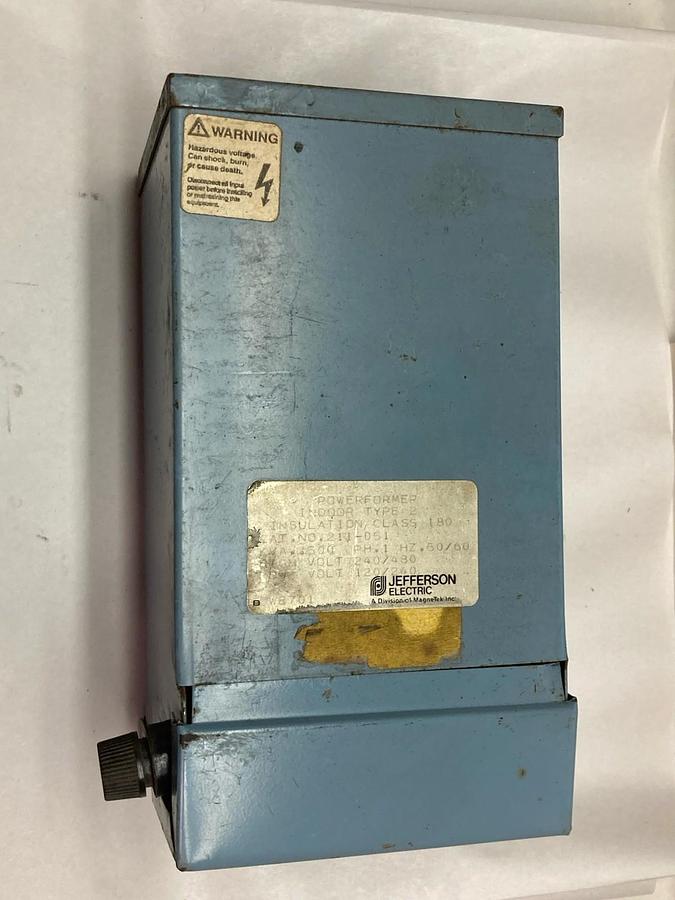 Used Jefferson Electric,211-051,type 2 Indoor Powerforme 240/480 to 120/240V