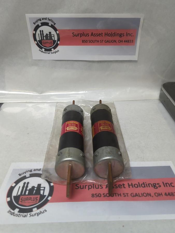 Used COOPER BUSSMANN,FRS-150,FUSETRON 150 AMP FUSE LOT OF 2 PRE-OWNED