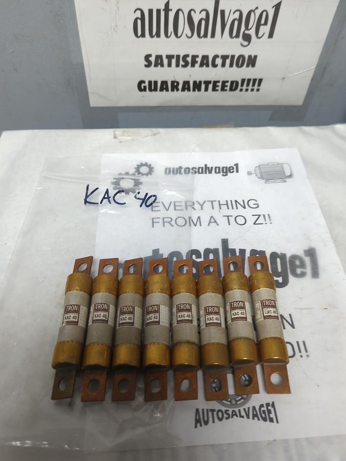 COOPER BUSSMANN,KAC 40,RECTIFIER 40 AMP FUSES LOT OF 8 NOS