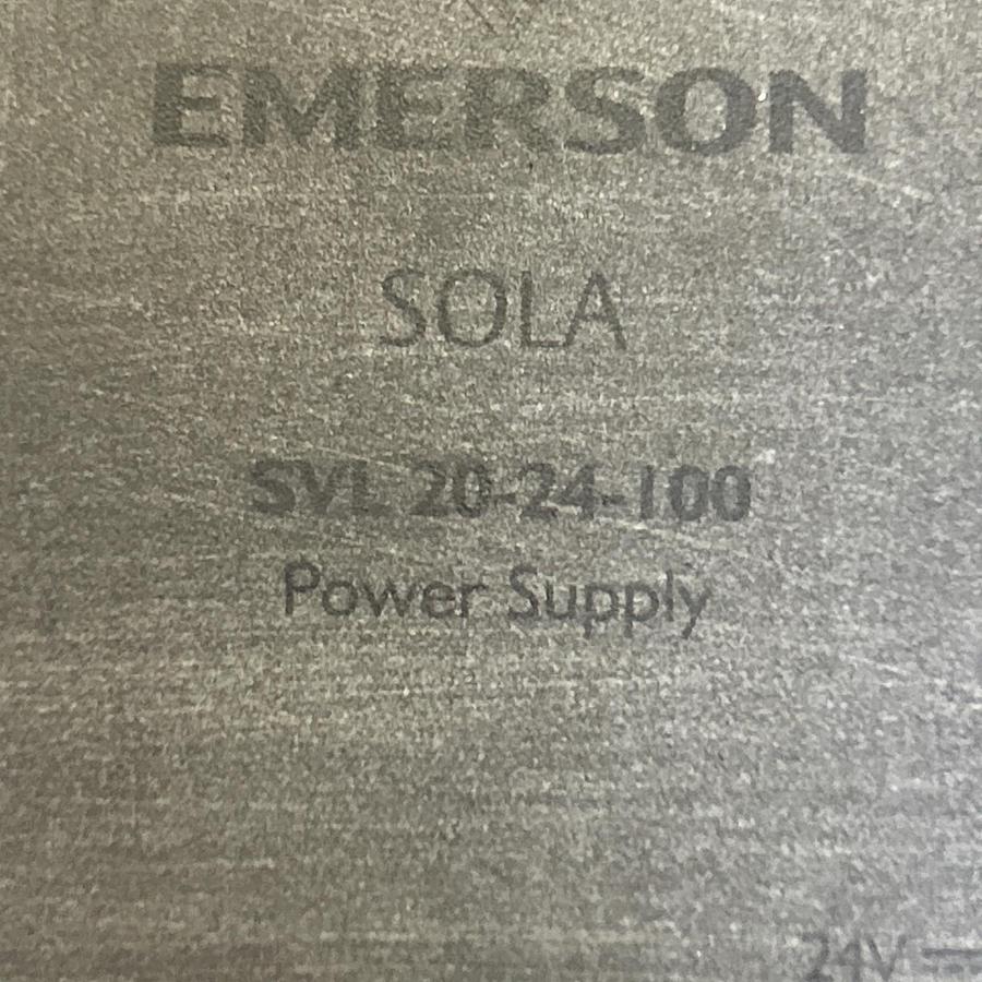 Used EMERSON SOLA,SVL20-24-100,POWER SUPPLY