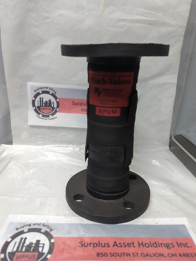 Used RED VALVE,S5 020-0-000-600PW,EPDM PINCH VALVE/SLEEVE PVS00172 PRE-OWNED