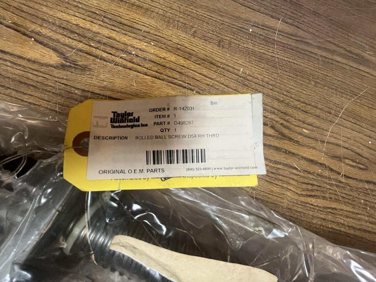 TAYLOR WINFIELD,D498287,ROLLED BALL SCREW D54 RH THREAD