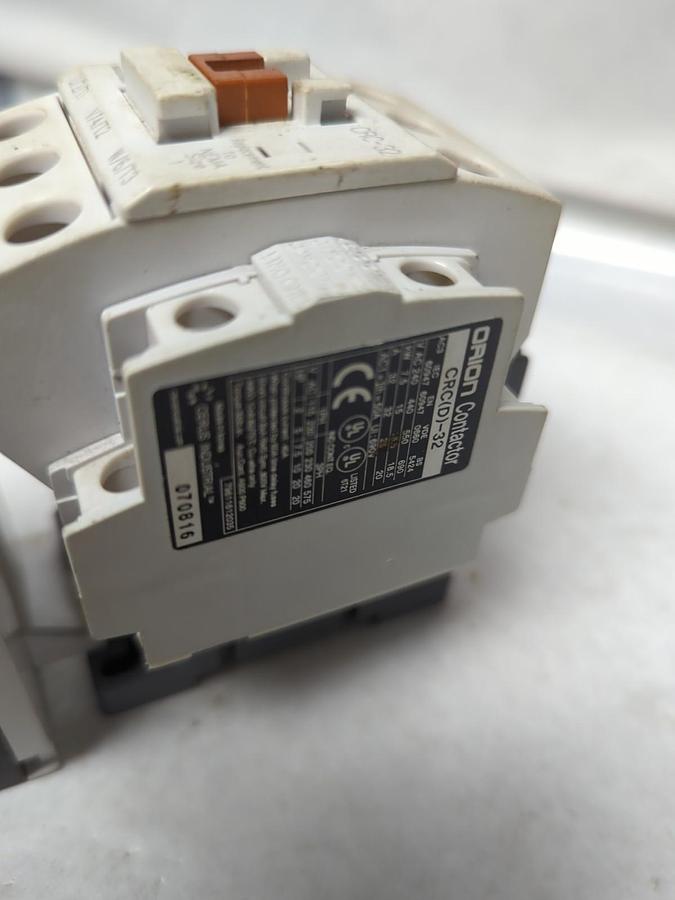 Used ORION,CRC(D)-32,CONTACTOR WITH CTK-40 OVERLOAD RELAY PRE-OWNED
