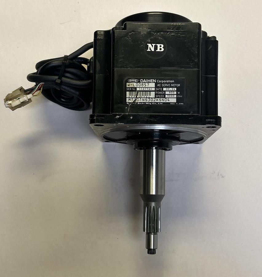 Used DAIHEN,W-L00857,AC SERVO MOTOR 800W 3000 RPM