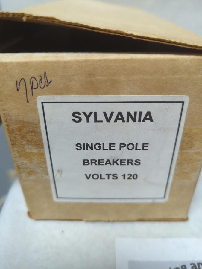 Used SYLVANIA,TYPE BQ-C,CIRCUIT BREAKER 15 AMP 1-POLE LOT OF 7 PRE-OWNED
