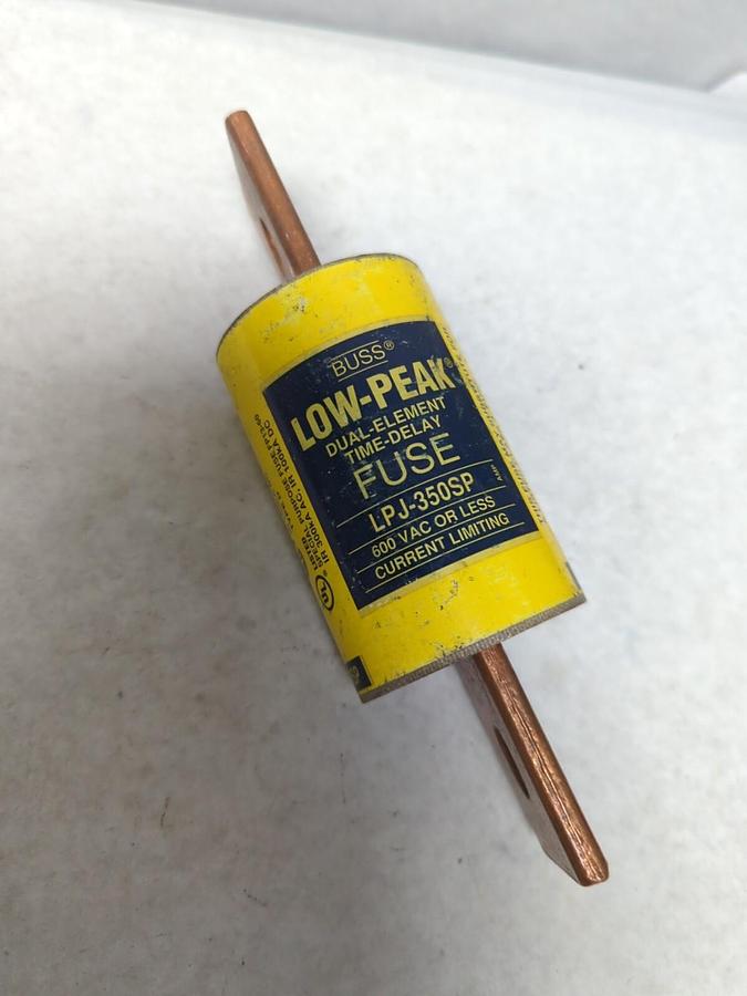 Used COOPER BUSSMANN,LPJ-350SP,LOW-PEAK 350 AMP FUSE PRE-OWNED