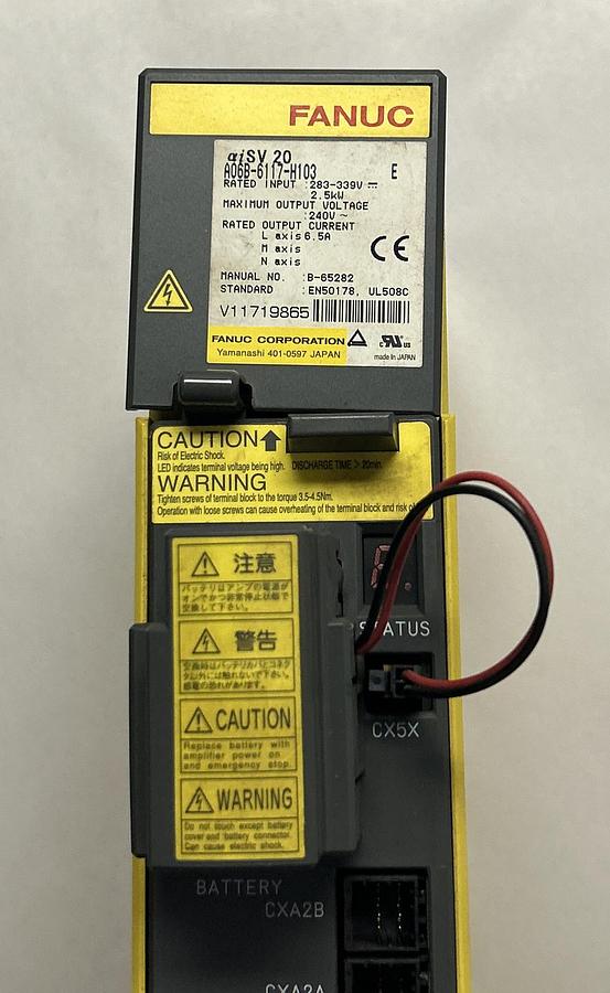 Used FANUC,A06B-6117-H103,SERVO DRIVE SERVO AMPLIFIER