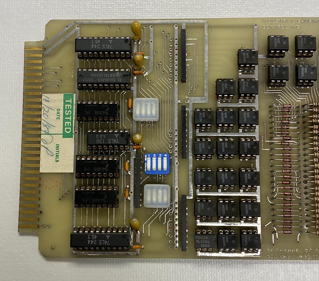 Used Industrial Gauging & Control,AC7638,24 Channel DC Opto Input PC Board