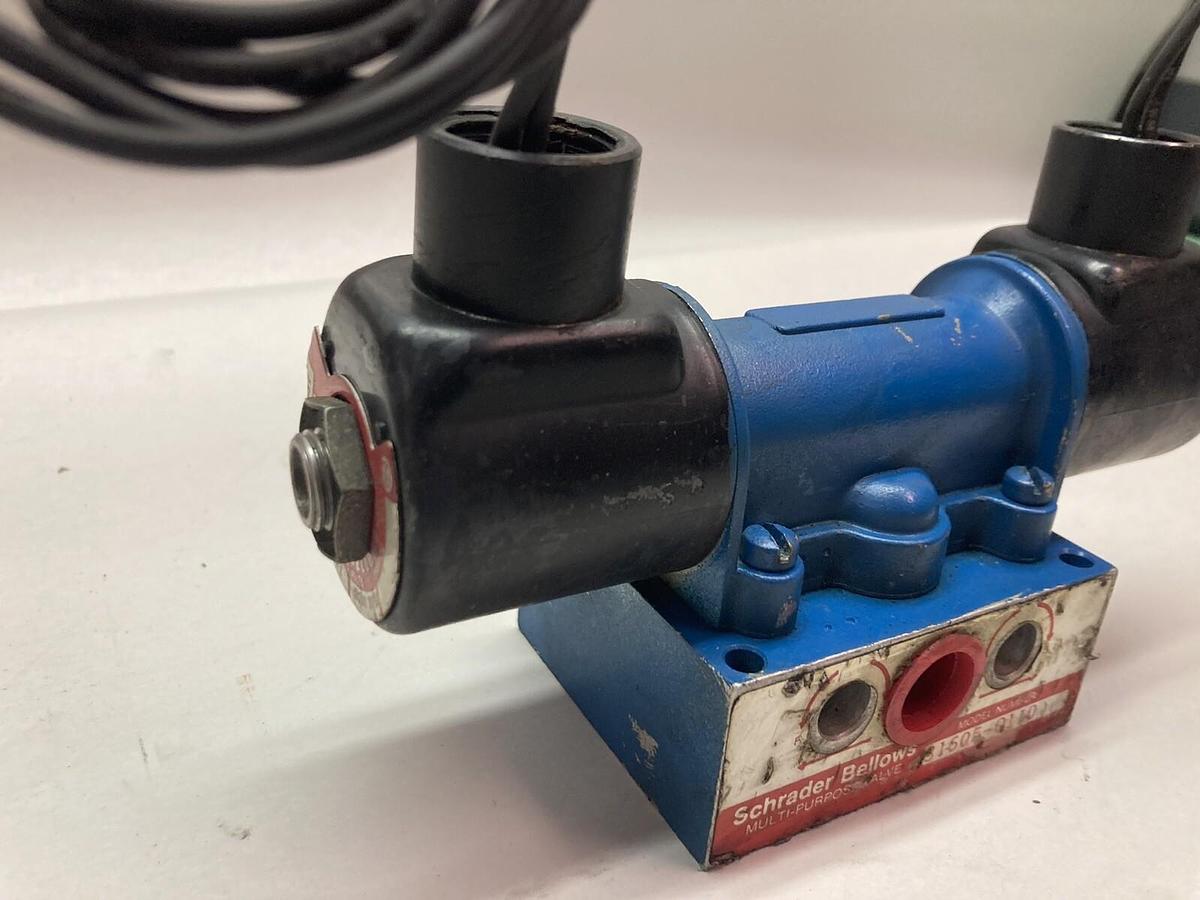 Used Schrader Bellows,31605-0110,4-Way Solenoid Valve
