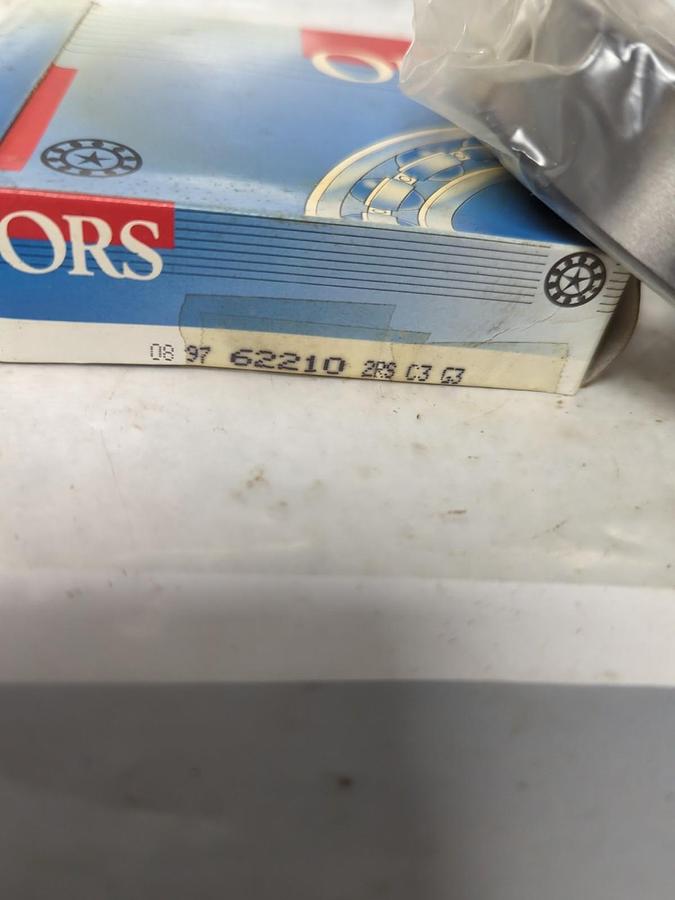 ORS,62210 2RSC3,RUBBER SEALED DEEP GROOVE BALL BEARING NOS