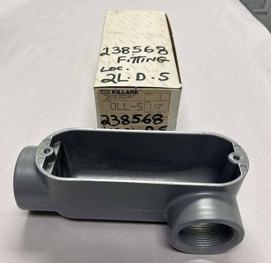 Used HUBBELL KILLARK,OLL-5,CONDUIT BODY 1-1/2IN NEW