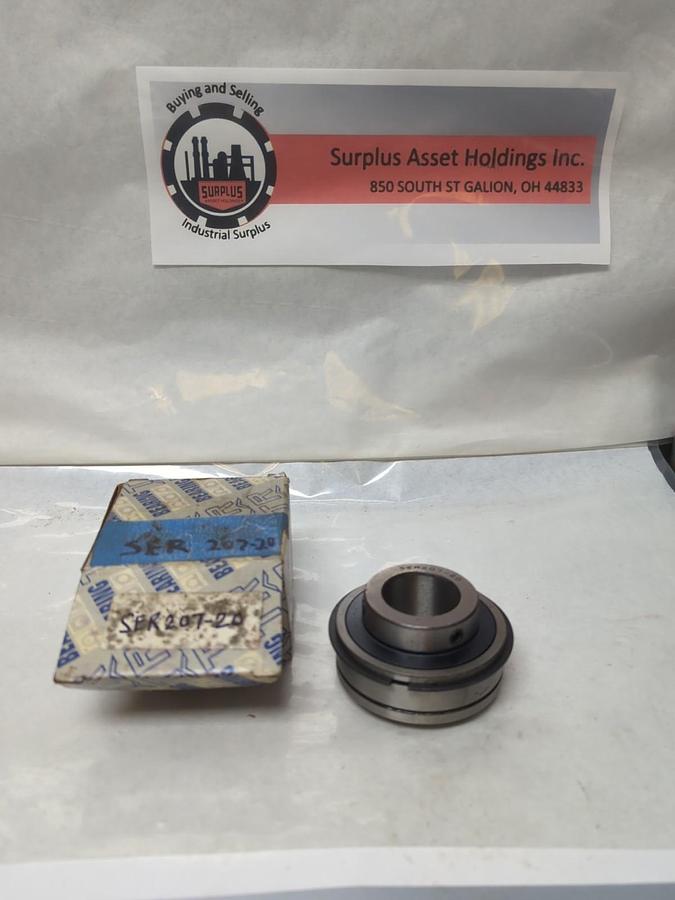 TR BEARING,SER207-20,INSERT BEARING WITH COLLAR AND SNAP RING 1-1/4 IN BORE NOS