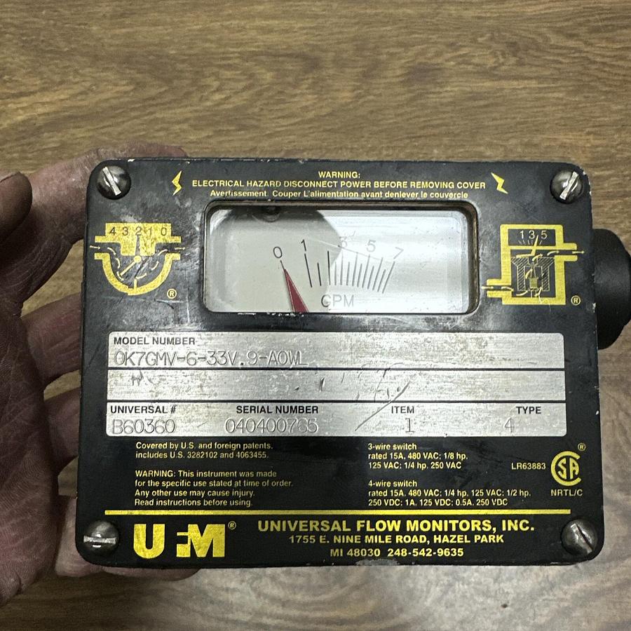 Universal Flow Monitors,B60360,Flow Monitor