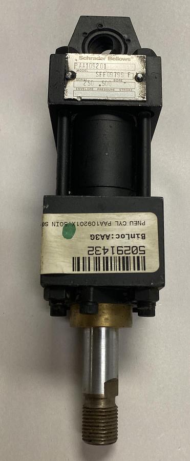 Used SCHRADER BELLOWS,PAA109201,PNEUMATIC CYLINDER
