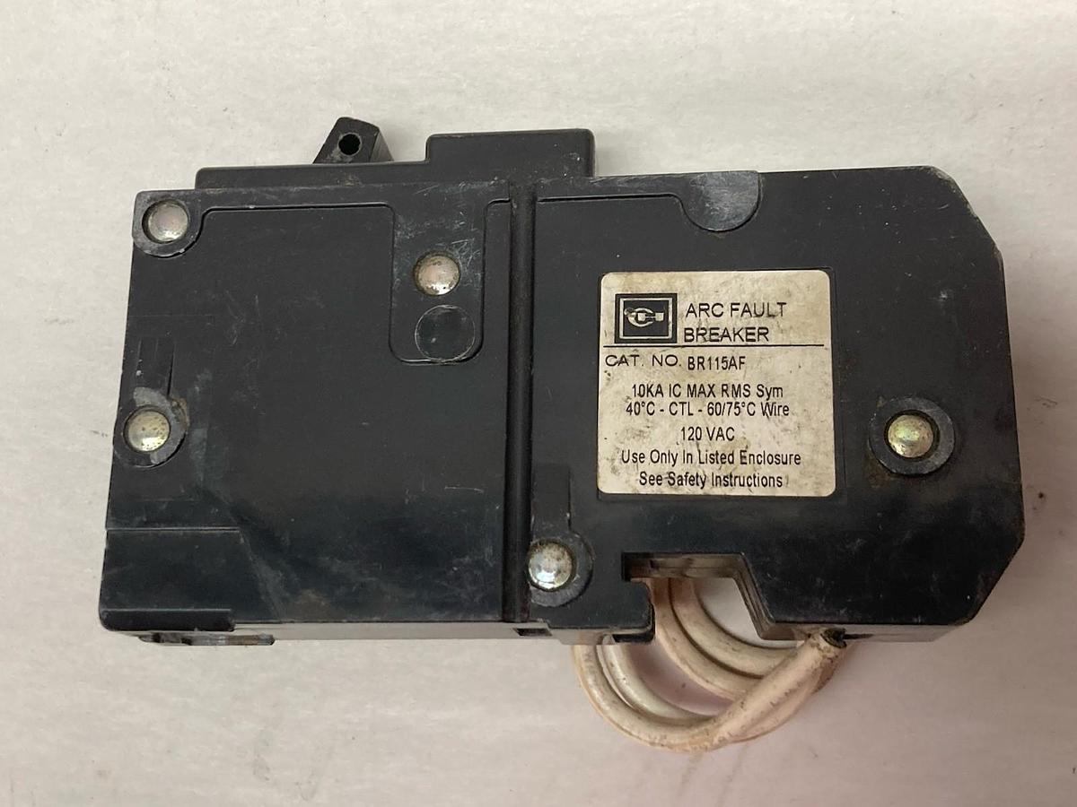 Used Cutler-Hammer,BR115AF,Arc Fault Breaker 120V 15A