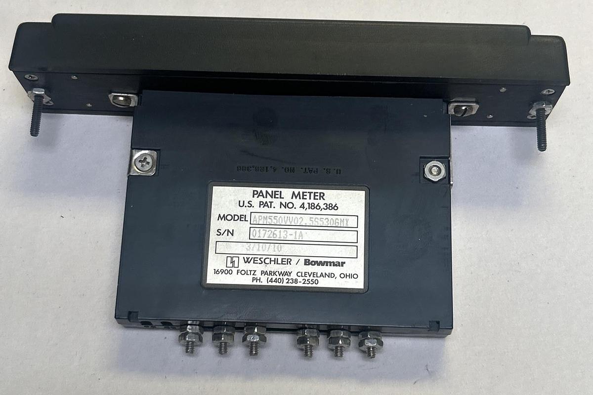Used WESCHLER / BOWMAR,APM550VV02.5S530GMX,PANEL METER