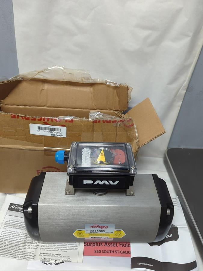 FLOWSERVE,S115S05,AUTOMAX SUPERNOVA PNEUMATIC ACTUATOR W/35307 SWITCH BOX NOS
