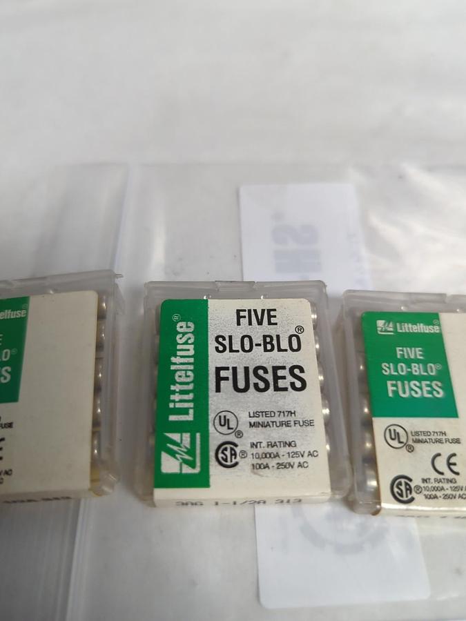 LITTELFUSE,3AG 1-1/2A 313,SLO-BLO FUSE LOT OF 30 PCS NOS