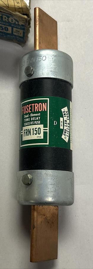 BUSSMANN,FRN-150,FUSETRON FUSE 150A 250V NOS