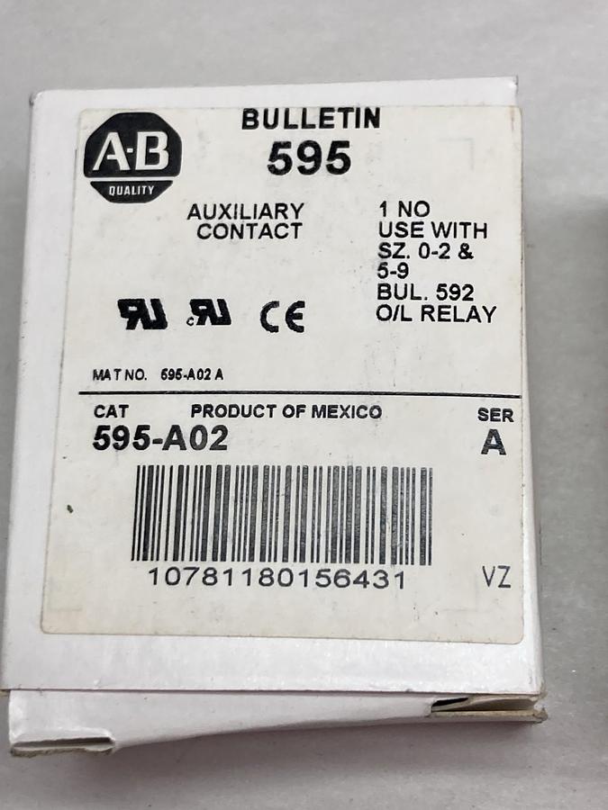 Allen-Bradley,595-A02,Auxiliary Contact Ser A
