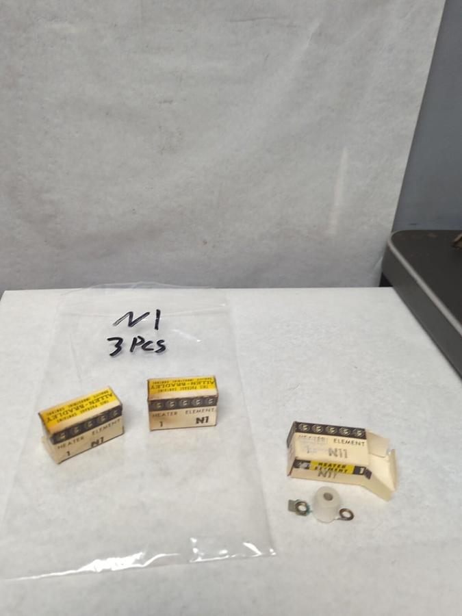 ALLEN BRADLEY,N1,OVERLOAD RELAY HEATER LOT OF 3 NOS