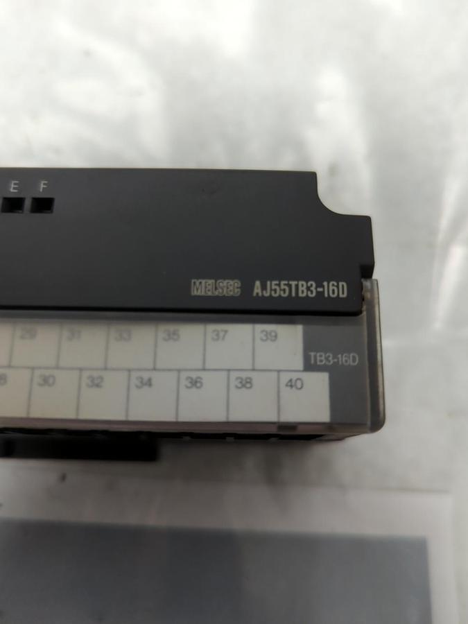 Used MITSUBISHI,AJ55TB3-16D,I/O LINKREMOTE UNIT DC24V 7mA PRE-OWNED