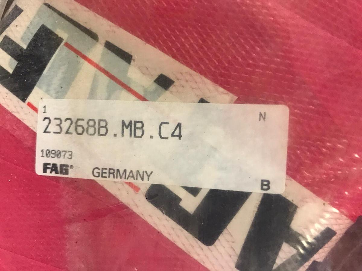 Used FAG,23268B.MB.C4,Spherical Roller Bearing Metric 340mm ID 620mm OD 224mm Wide