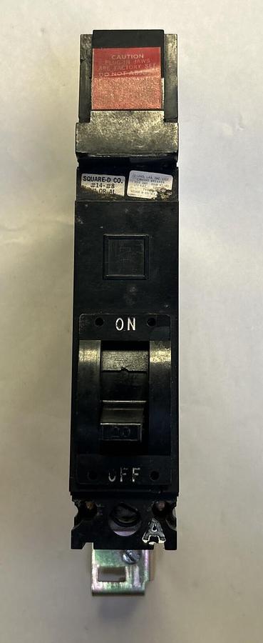 Used SQUARE D,FA16020A,I-LINE CIRCUIT BREAKER 20A 277V 1P