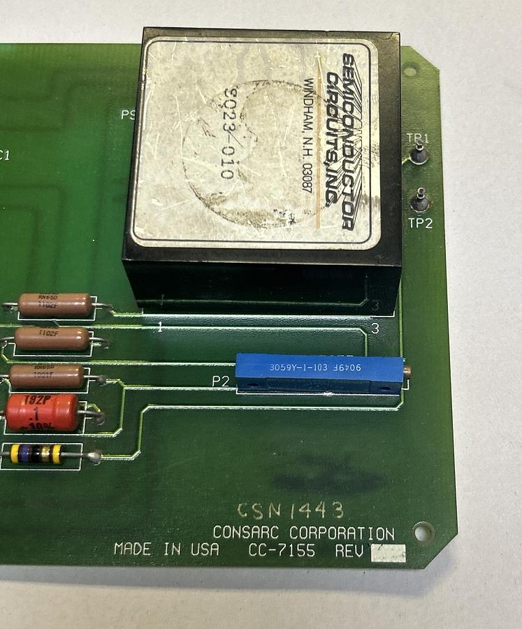 Used CONSARC CORPORATION,CC-7155,ISOLATION AMPLIFIER CARD