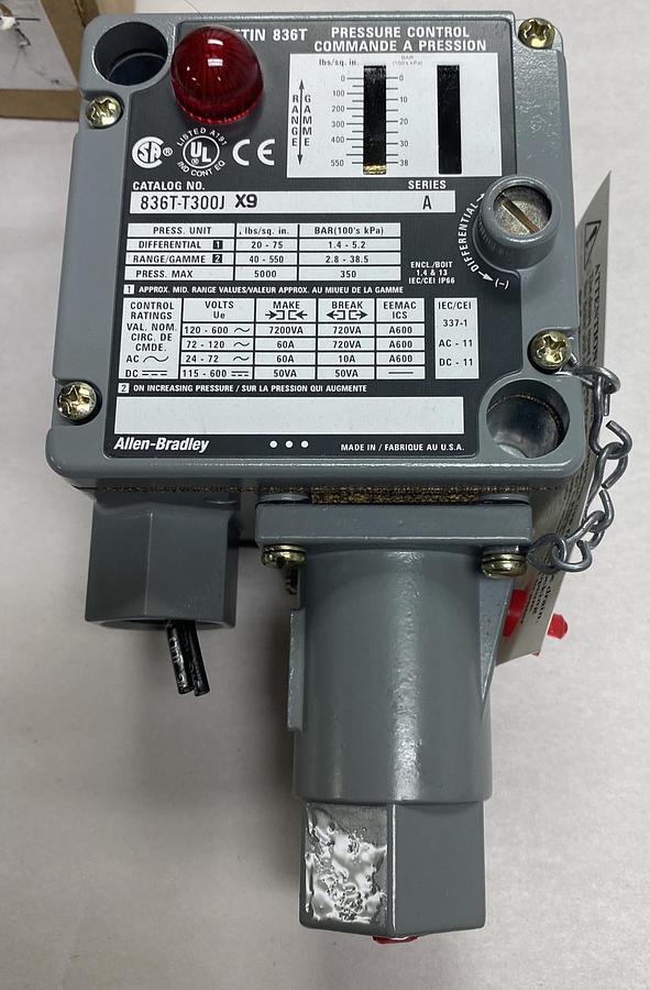 Allen Bradley,836T-T300JX9,Ser A Pressure Control Switch NOS