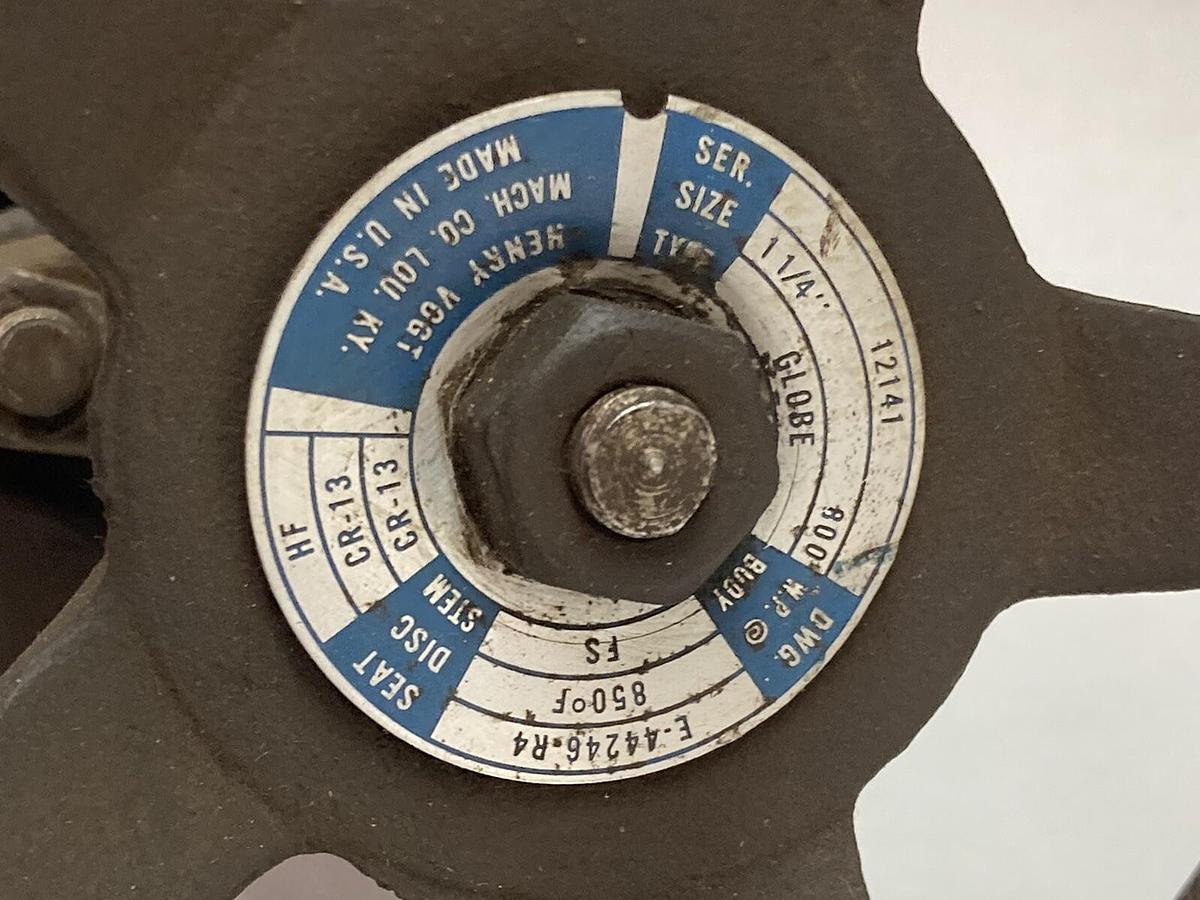 Used Vogt,12141,Manual Steel Socket Globe Valve 1-1/4 Inch 800