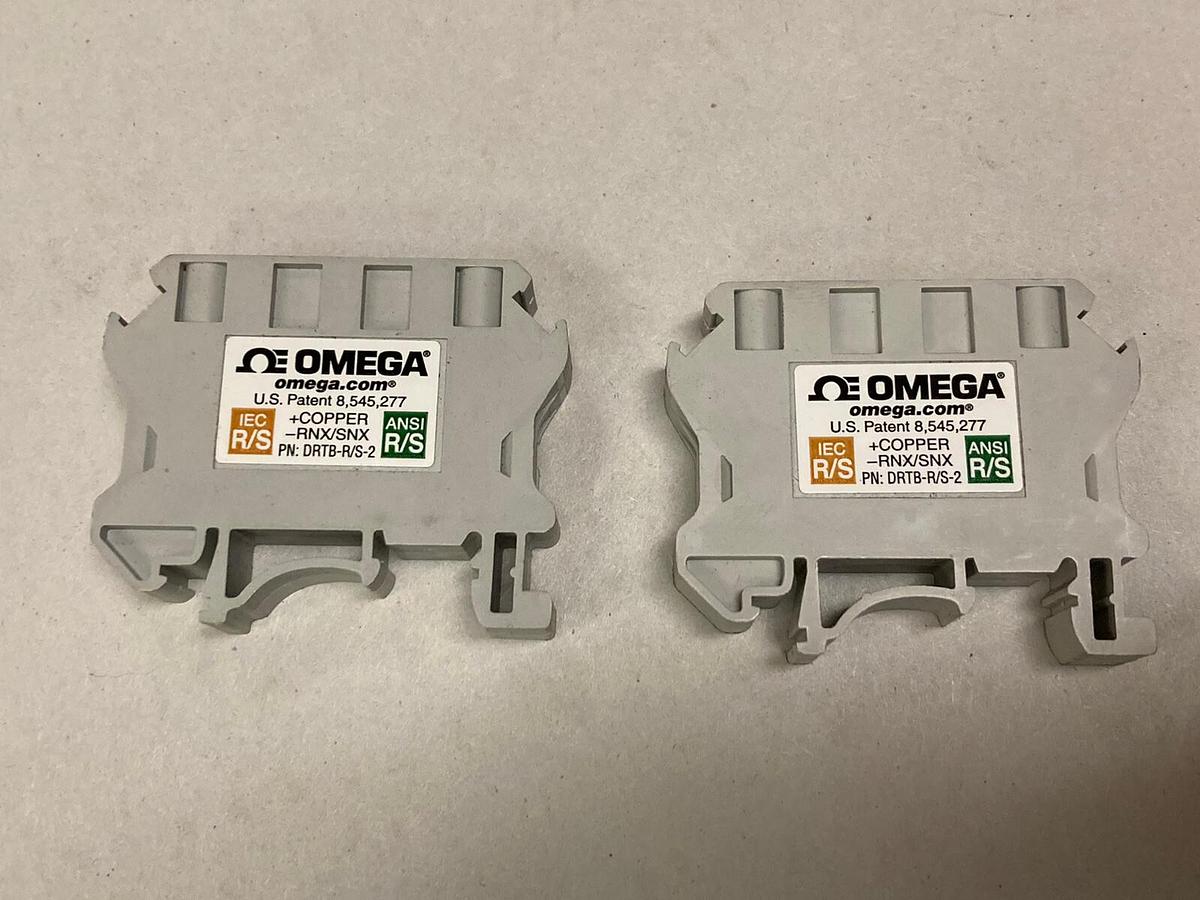 Used Omega Engineering,DRTB-R/S-2,Thermocouple Terminal Block LOT OF 2