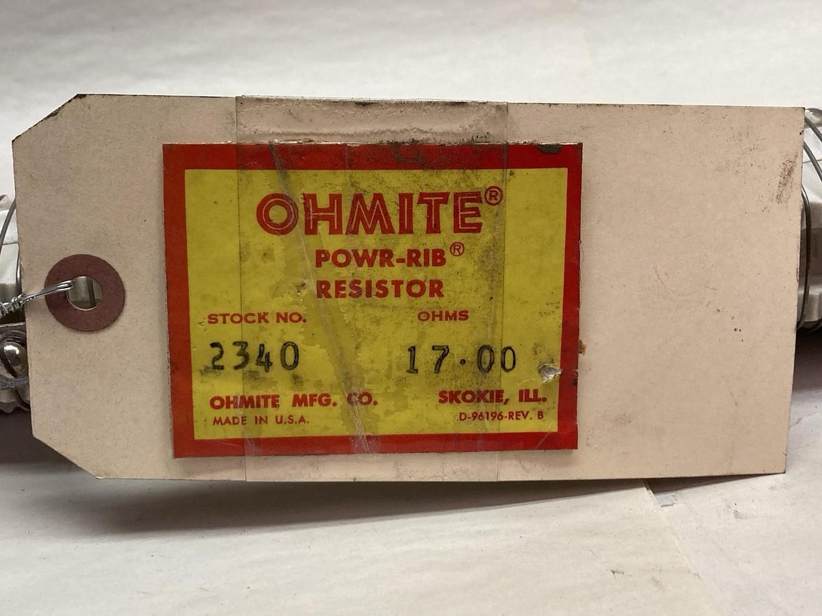 Used Ohmite,2340,Power Rib High Current 17 OHMS