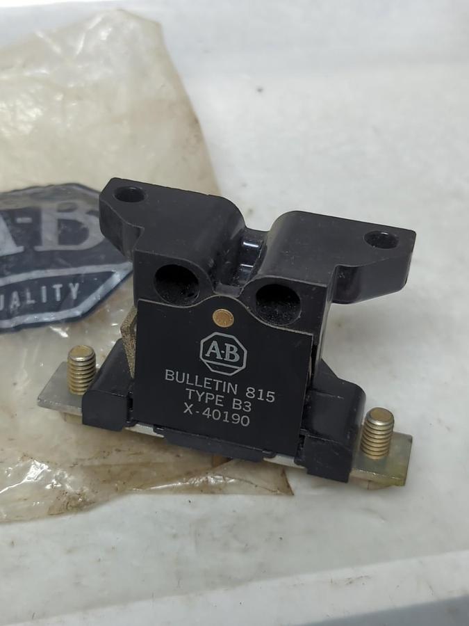 ALLEN BRADLEY,X-40190,OVERLOAD RELAY TYPE B3 BUL 815 NOS