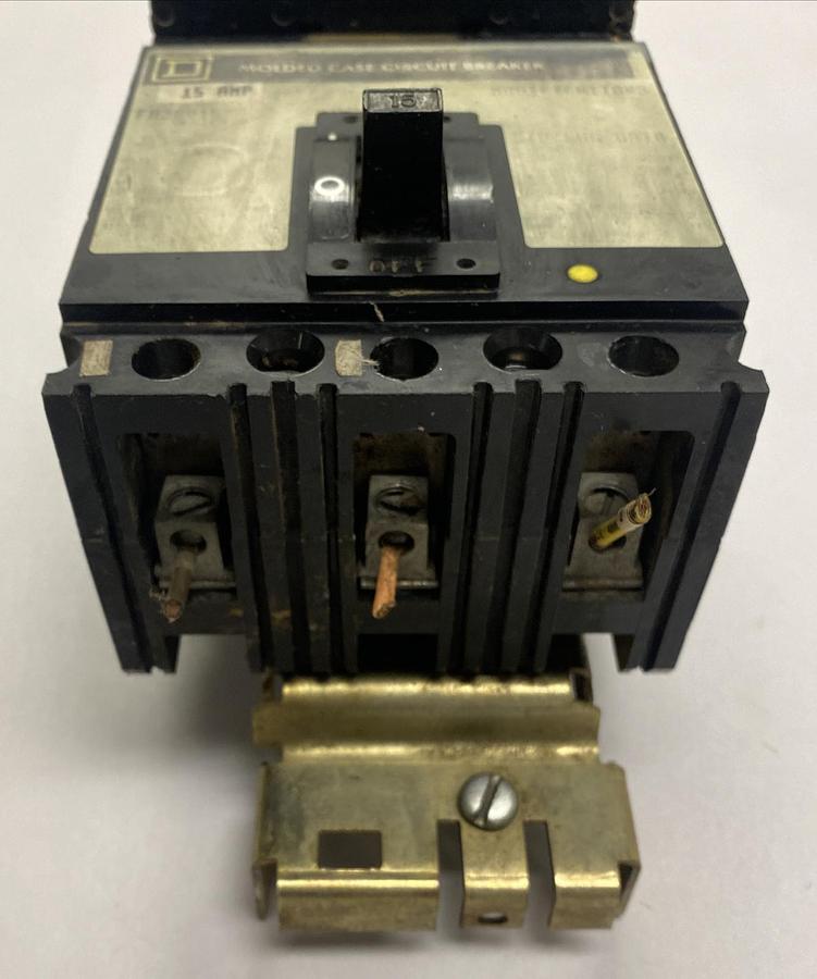 Used Square D,FA36015,I-Line Circuit Breaker 15A 600V 3P