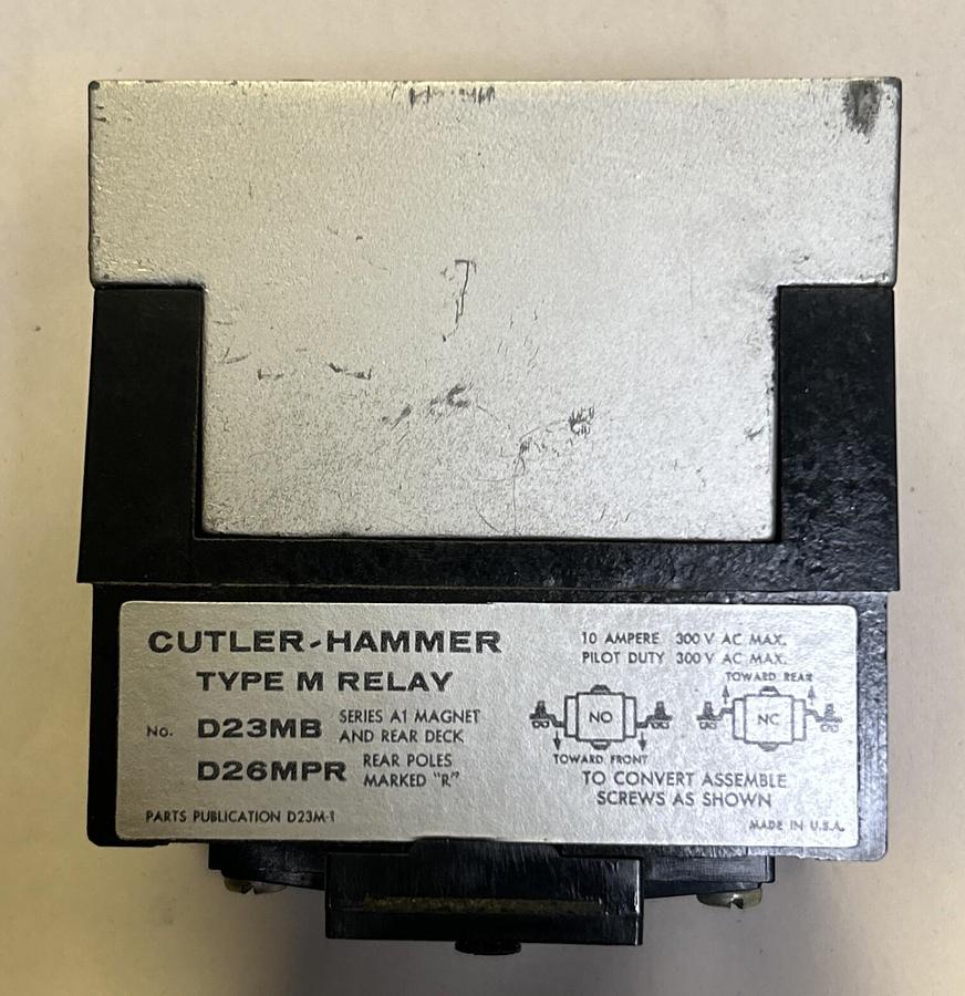 Used CUTLER HAMMER,D23MB,RELAY LOT OF 4