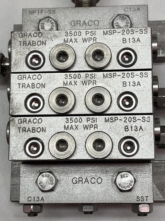 Graco,NPTF-SS,C13A Divider Valve Block