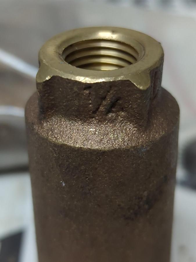 BRONZE,200WOG,1/4 INCH SPRING CHECK VALVE LOT OF 8 NOS