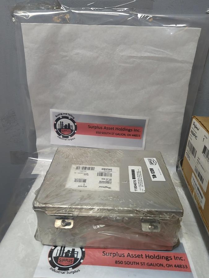 HOFFMAN,A1008CHNFSS,STAINLESS STEEL JUNCTION BOX 56280 10HX8WX4D INCH NOS