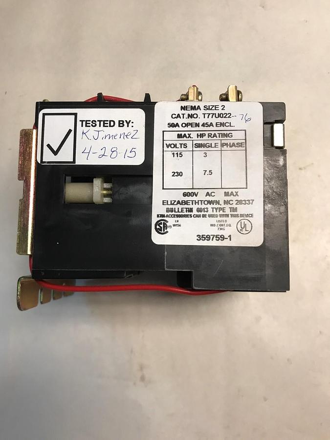 Joslyn Clark,T77U022-76,Contactor Nema Size 2 230V